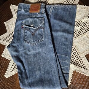 Men's Levis Slim Straight The Original Blue Jeans